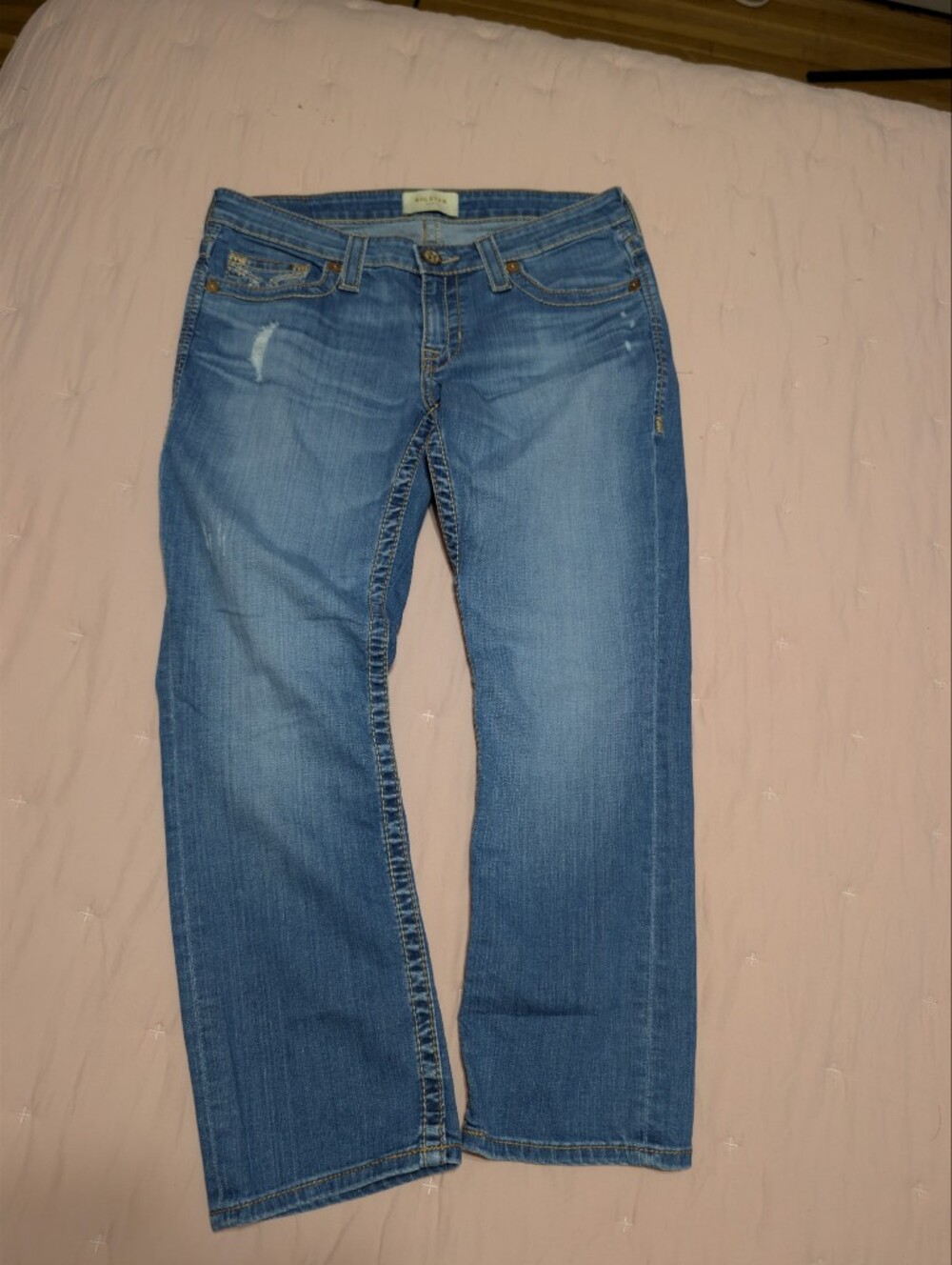 Big Star Women's Light Blue Ankle Crop Jeans